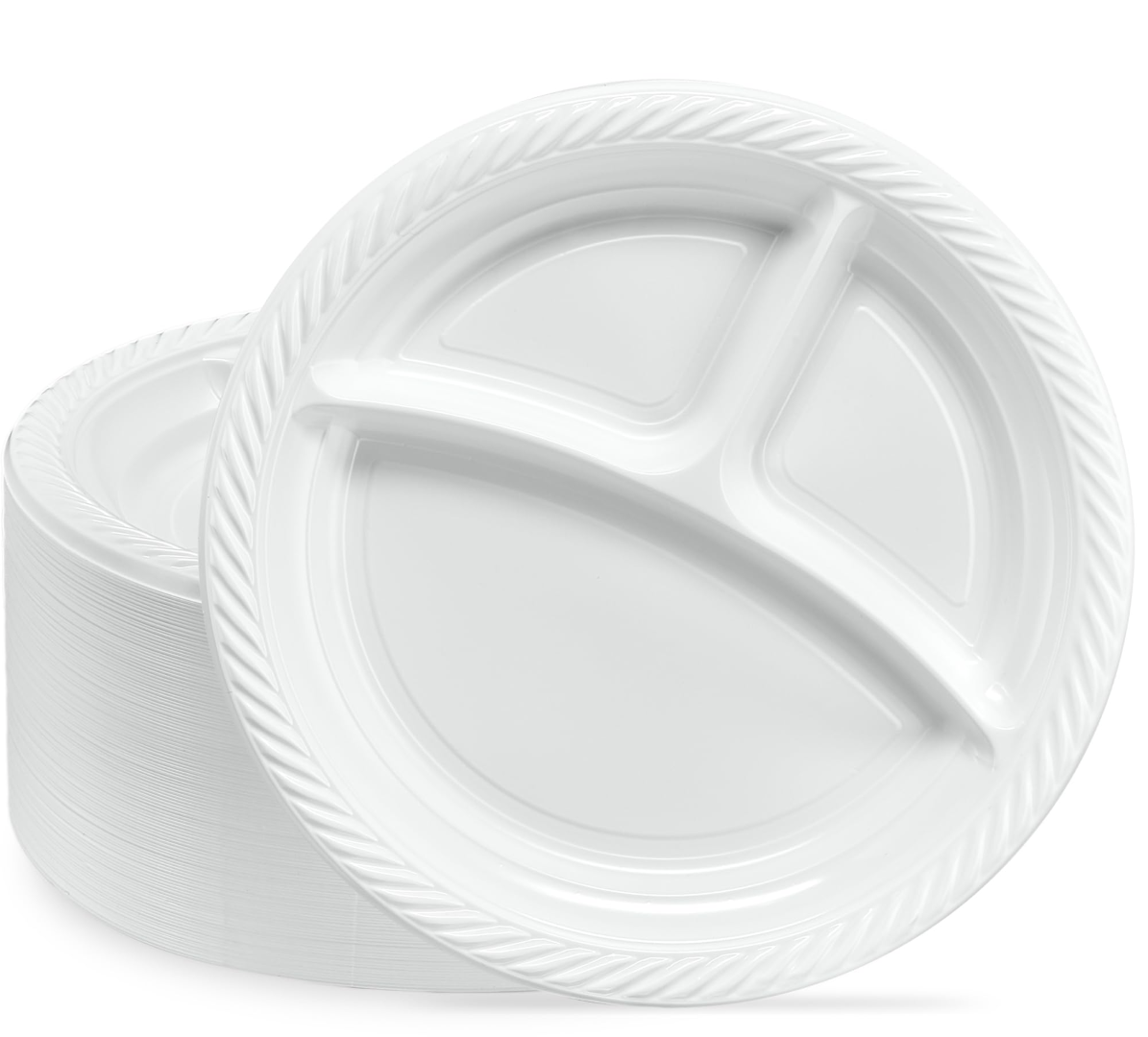 XPRO ROUND 3 PART PLATE 9'' WHITE 25S